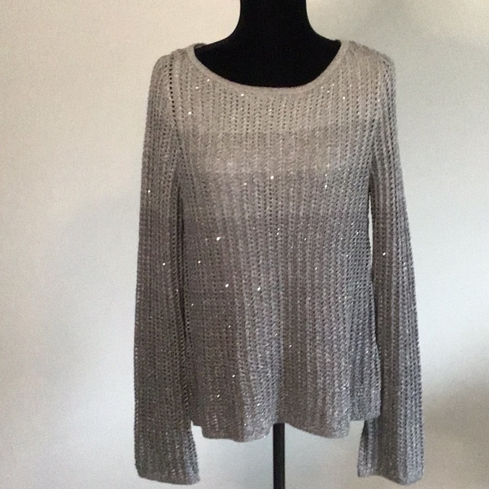 White House Black Market Split Back Sweater